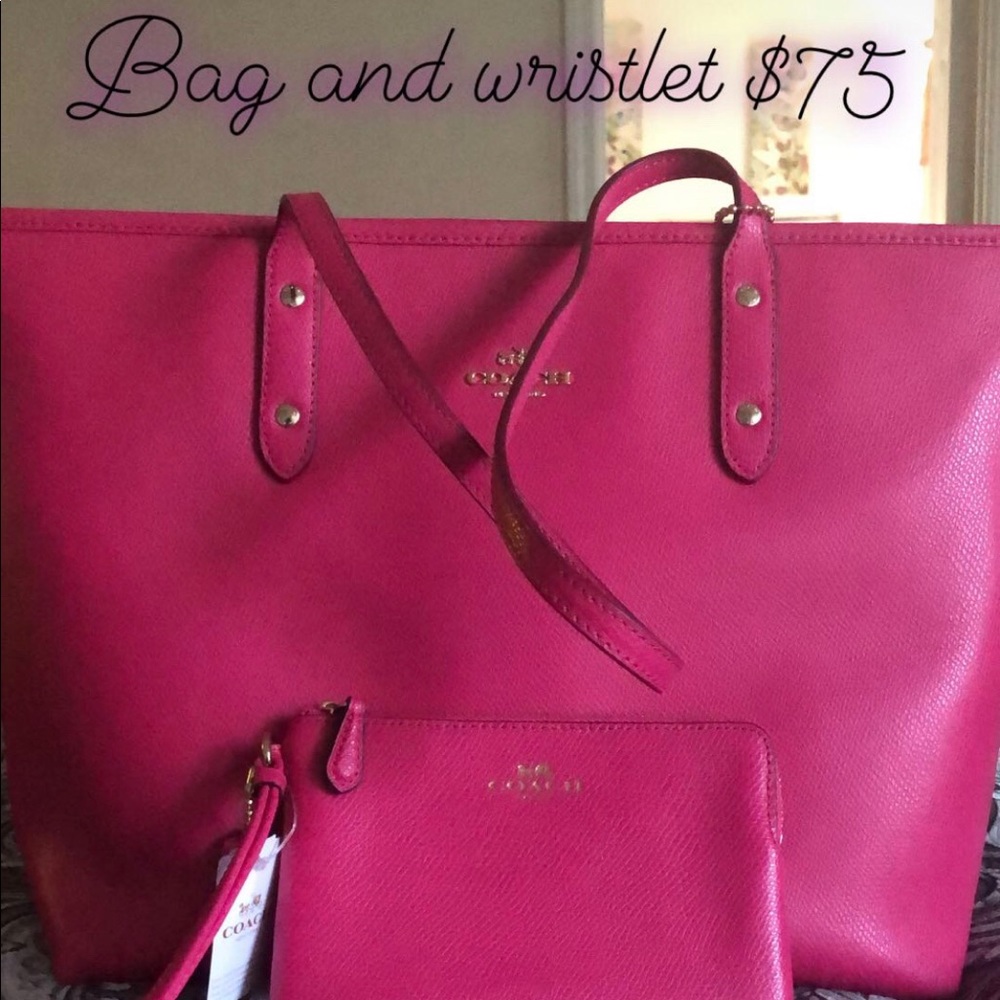 Coach bag and wristlet. NWT.